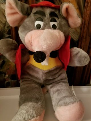 Large Chuck E Cheese Plush Vintage 1988 Approx 16 " Doll