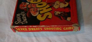 Vintage antique 1930 ' s Disney Snow White Dopey shooting game 2