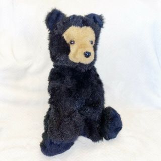 Vintage 1976 16 " Dakin Black Bearfoot Bear Pillow Pets Stuffed Animal Plush Toy