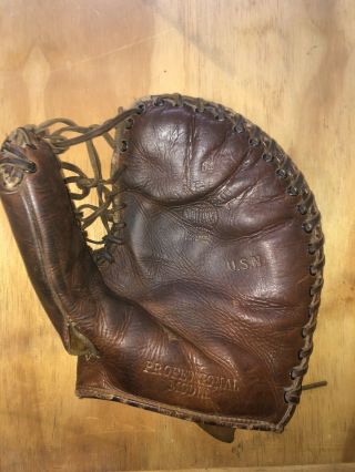 1940’s (ww Ii Era) Us Navy Spaulding First Baseman’s Glove