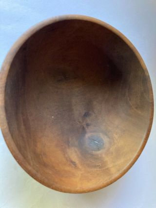 VTG MCM modernist Hand turned Black Walnut WOOD Bowls Signed Calif Duncan Fixby 3