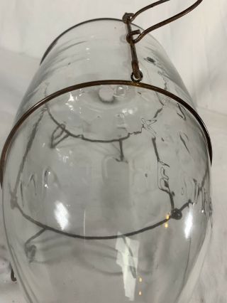antique glass minnow trap manchester VT 3