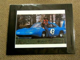 King Richard Petty 43 Autographed 1970 Plymouth Superbird 11x14 Matted Photo