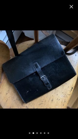 Vintage 1964 Swiss Army Messenger Bag Leather 2