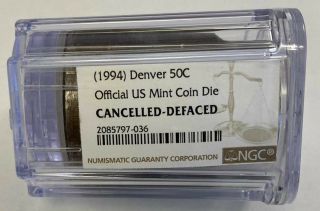 1994 - D 50¢ Defaced/cancelled Obv Die - Ngc Certified