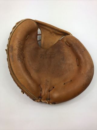 Wilson Catchers Mitt A9860 Vintage Snap Action Leather Softball Glove Usa