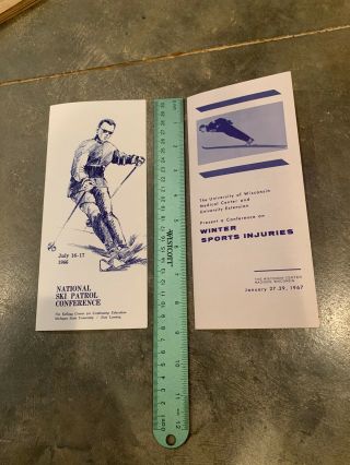 Vintage 1960’s National Ski Patrol Skiing Ski Brochures