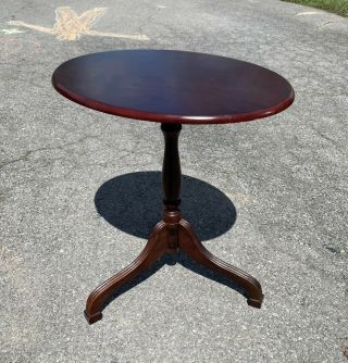 Vintage Bombay Company Tilt Top Oval End Table Candle Stand