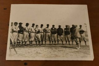 1929 Press Photo 8x10 " Brooklyn Robins Spring Training Wilbert Robinson