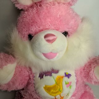 Dan Dee Hoppy Hopster Pink Large Easter Bunny Rabbit Plush Stuffed W/Chick 2