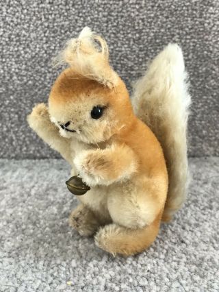 Vintage Steiff Possy Squirrel Miniature Baby Woodland Animal Mohair Toy