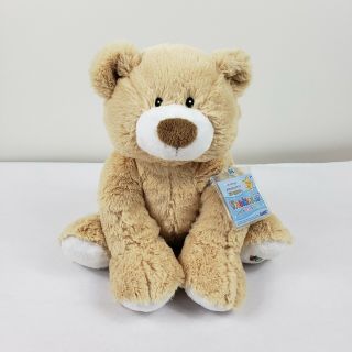 Ganz Webkinz Jr Tan Bear 13 " Plush With Code Toy Stuffed Animal Soft Teddy