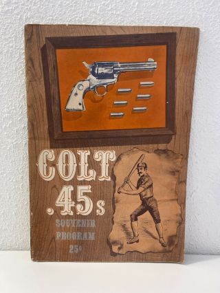 1962 Houston Colt 45s Vs York Mets Program Rusty Staub Baseball Newest Teams