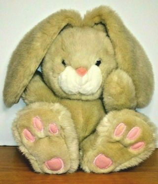 Bunny Rabbit Plush Chosun Brown Stuffed Animal Floppy Ears Easter Vintage Korea