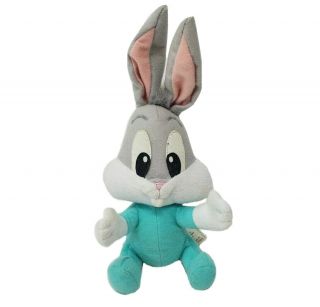 Vintage 1995 Tyco Looney Tunes Lovables Baby Bugs Bunny Stuffed Animal Plush Toy