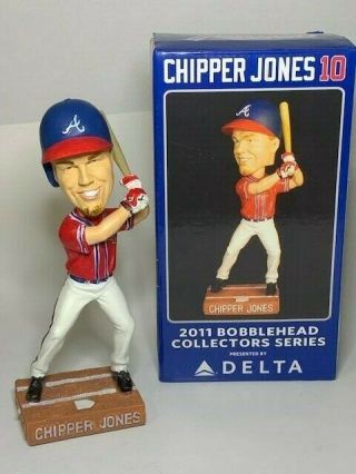 2011 Chipper Jones 10 Atlanta Braves Bobblehead By Delta Fsin0017