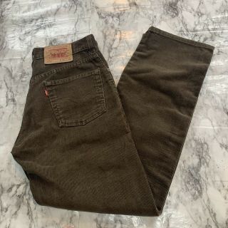 Vintage Levi’s 505 Corduroy Brown Pants 30x30 High Rise Straight Leg 90s