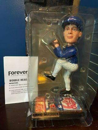 Limited Edition 2004 Greg Maddux Chicago Cubs Bobblehead Forever Collectibles
