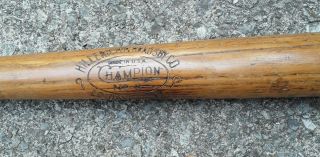 Vintage Baseball Bat Louisville Slugger Champion Model 39 Oz 1930s