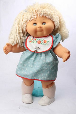 Vintage Cabbage Patch Doll Zapf Creations Germany 18 " Blonde Girl