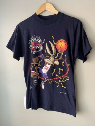 Very Rare Vintage Toronto Raptors Basketball Looney Tunes Shirt,  Space Jam,