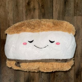 Squishable S’more Cookie Ice Cream Sandwich Plush Large 15” Pillow Marshmallow
