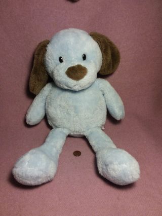Animal Adventure Plush Blue & Brown Puppy Dog Stuffed Toy Sweet Sprouts 18 " 2015
