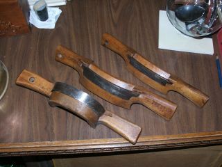 Antique Wood Carving Tools,  3 In The Group,  Good Cond.  Nr.  Look.  Norwegian?