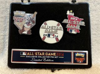 Rare Minnesota Twins 2014 All - Star Game Limited Edition Collector 3 - Pin Set