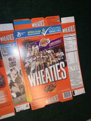Wheaties La Lakers 2009 - 2010 Nba World Champions Back - To - Back -