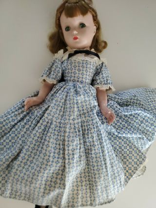 Vintage 1950 Madame Alexander 14 " Amy Doll Blonde Blue Dress & Eyes Little Women