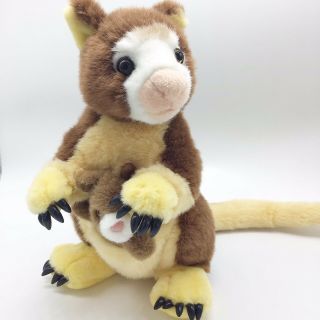 Rare Discovery Channel Tree Kangaroo Plush With Pouch And Baby Hard To Find