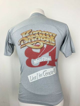 Vintage Kenny Rogers T - Shirt Small World Tour 1984 Single Stich