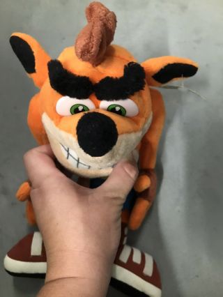 Crash Bandicoot Plush Stuffed Animal Universal Studios Play by Play 2001 Tag 13 