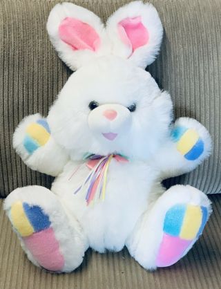 Vintage Tb Trading Co Bunny Rabbit Plush Hoppy Hopster Easter Pastel Dandee 20”