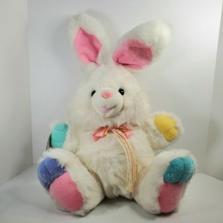 Vtg Tb Trading Dan Dee Hoppy Hopster Easter Bunny Rabbit Plush Stuffed Pastel 20