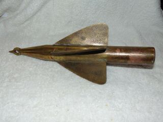 Vintage Nautical Taffrail Log Lionel Corp York N.  Y.  Brass Speed Instrument