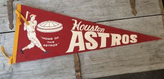 Vintage Houston Astros Felt Pennant Rare Circa 1960’s