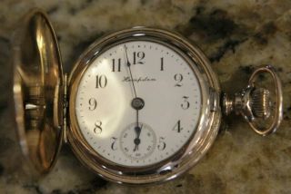 Antique Hampden Molly Stark Dueber Special Watch 3/0 Size,  7 Jewel Gold Filled