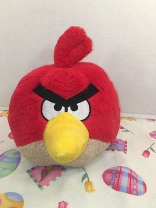 Vguc - Htf - Rare - 8.  5” 2010 Commonwealth Plush Angry Birds Red Bird