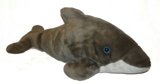 Large Jumbo 27 " Sea World Busch Gardens Gray Dolphin Plush Stuffed Animal