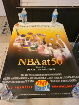 1996 The Nba At 50 Poster Michael Jordan Bill Russell Larry Bird Bob Cousy Magic
