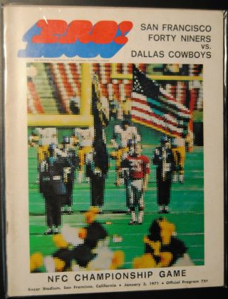 1971 San Francisco 49ers Vs Dallas Cowboys Nfc Championship Game Program