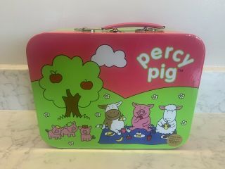 Percy Pig Carry On Lunchbox Small Suitcase Mark And Spencers Rare 2011 M&s
