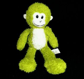 Pier 1 One Imports Max Green Monkey Plush 10 " Small Ape Gorilla Stuffed Animal