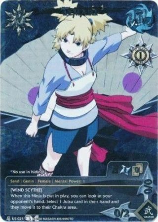 Temari - N - Us025 - Full Art Promo Promo Cards Played - Naruto