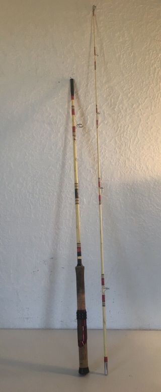 Vintage 2pc Spin Fishing Rod 6’ 7” Klein’s By Horrocks Ibbotson Power Glass