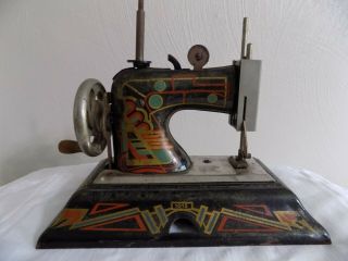 Antique Casige Germany British Zone Art Deco Miniature Toy Sewing Machine