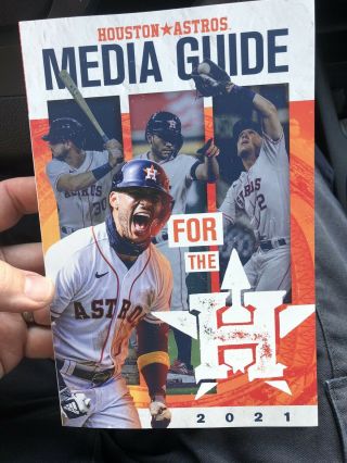 2021 Houston Astros Press Media Guide Altuve Bregman Correa Tucker