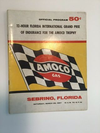 1957 Sebring Amoco 12 Hour International Grand Prix Of Endurance Program